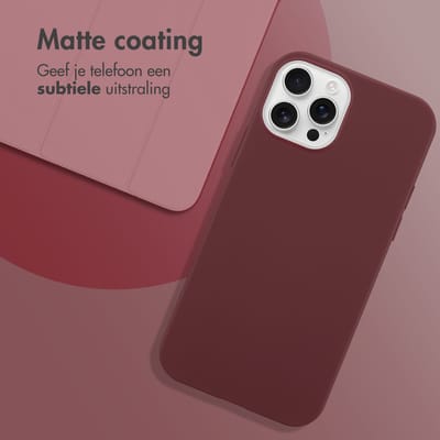imoshion Hoesje - Geschikt voor Apple iPhone 12 Pro / 12 - Color Backcover - Wine Red