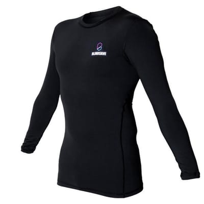 BLINDSAVE Compressie Shirt - Zwart - Lange mouwen - 2XL