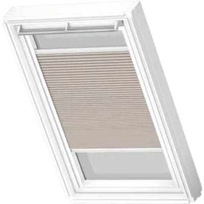 Velux Manueel Verduisterend Plisségordijn Fhc Ck04 1171swl Donkerzand White Line