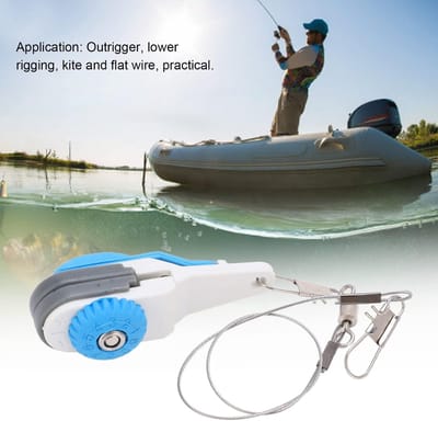 Dailygoods- Downrigger Clips - Verstelbare Spanning - Heavy Duty - Ontgrendelingsclips - Multifunctioneel - Geschikt voor Zout/Zoet Water - 2 Stuks - Visclip