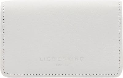 LIEBESKIND BERLIN Leren Kaarthoes Classics Cardie Card Case Cream White Wit