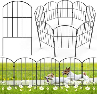 Decoratieve Tuinafsluiting - Tuinranden Panelen - Tuin Afzetten - Buigzaam Ontwerp - 6 Meter Lang - Zwart