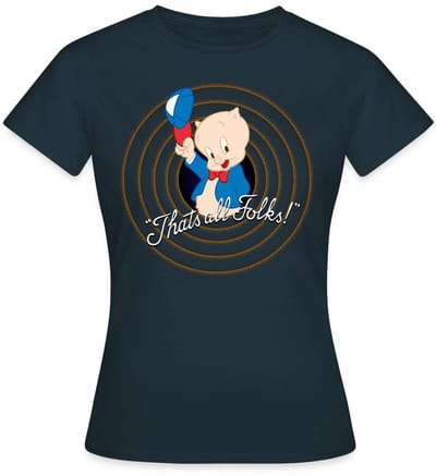 Looney Tunes Porky Pig T-Shirt Dames
