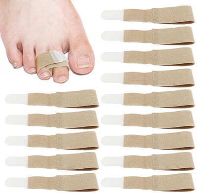 30 Stuks Hamertenen Correctie, Teenbandage voor Gebroken Tenen en Overlappende Tenen, Comfortabele Steun en Fixatie