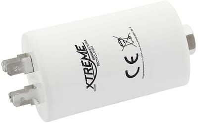 XTREME Motorcondensator 4µF 450V AC - Met Faston Aansluitingen - Start/Bedrijf