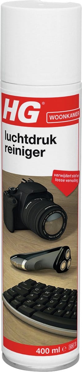 HG - Woonkamer - Luchtdrukreiniger - Verwijdert Stof & losse Vervuiling - 400 ml - 1 stuk