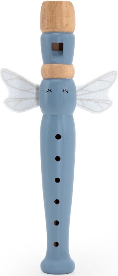 Label Label - Houten Fluit - Blauw - Muzikaal Speelgoed voor Kinderen - Speelt Verschillende Tonen - Geschikt voor Kindjes vanaf 18 Maanden