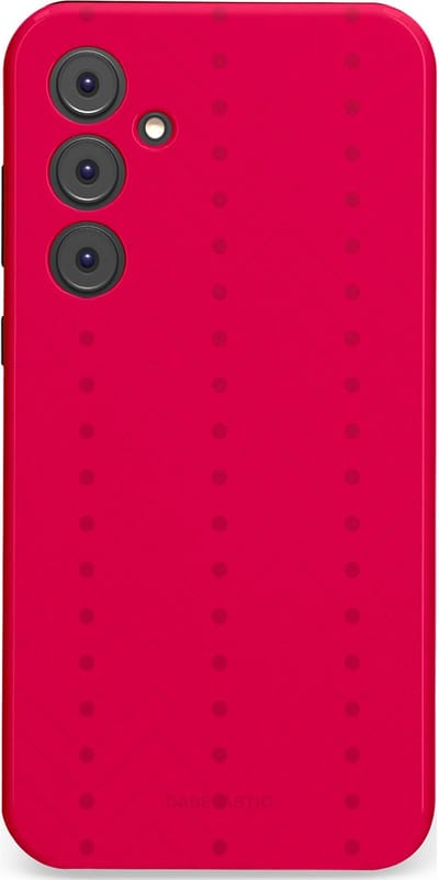 Casetastic Hoesje Geschikt voor Samsung A35 - Stijlvolle Beschermende Duo-layer Case - Ritmisch rood