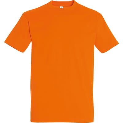 SOLS Heren Keizerlijke Zwaargewicht T-Shirt met korte mouwen (Oranje)