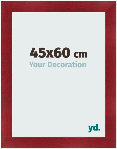 Your Decoration - Fotolijst 45x60 cm - MDF - Wijnrood Geveegd - Pisa