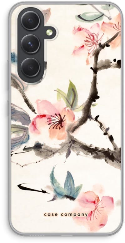 Case Company® - Hoesje geschikt voor Samsung Galaxy A54 hoesje - Japanse bloemen - Soft Cover Telefoonhoesje - Bescherming aan alle Kanten en Schermrand