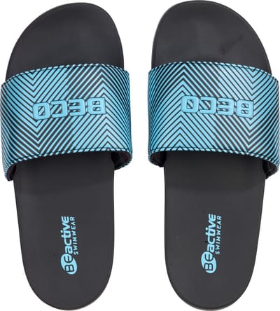 BECO badslippers - unisex - blauw/zwart - maat 36