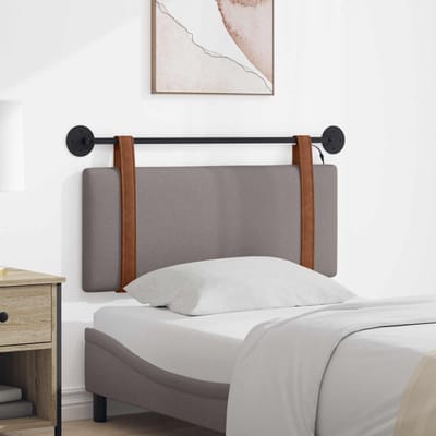 vidaXL - Hangend - hoofdbord - Taupe - Antiek - PU