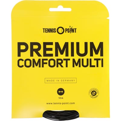 Tennis-Point Premium Comfort Multi Set Snaren 12m-Zwart