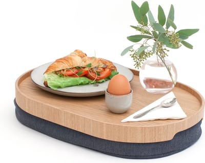 Bosign - CurveLine - Dienblad - Medium - Wilgenhout - Anti-slip -  39 x 26 x 6,5 cm