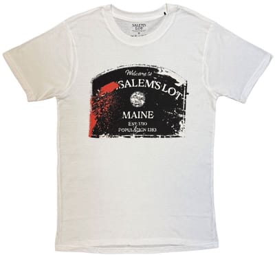 Salems Lot - Welcome... Heren Tshirt - S - Wit