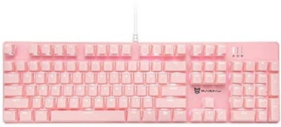 Mechanisch Gaming Toetsenbord met LED Verlichting - Roze, 104 Toetsen, Amerikaanse Lay-out
