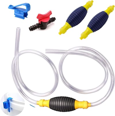 Professionele handpomp met flow switch voor brandstof, diesel en water - ideale siphonpomp voor vloeistoffen