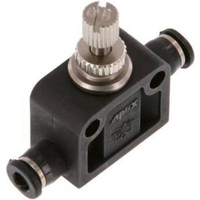 Recht Regelventiel 3 mm Messing/Nylon