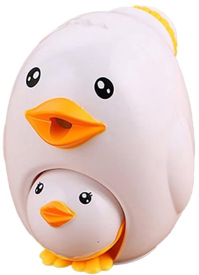 Allecto - Cartoon Puntenslijper - 2 in 1 - Schattige Mama Eend Baby