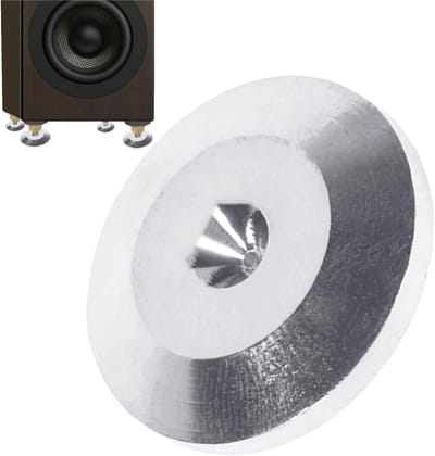 Luidspreker Isolatievoetjes - Antislip Kussen - Trillingen Reduceren - Puur Kopermateriaal - 2.5 cm - Wit Zilver