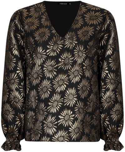 Ydence Top Sterre Tops & T-shirts Dames - Shirt - Multi - Maat XS