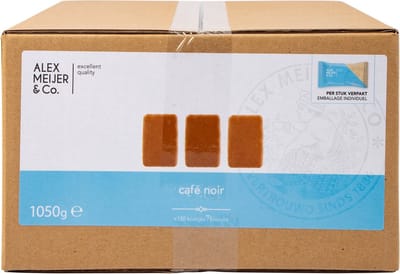 Alex Meijer - Café Noir Koekjes - 150 Stuks - Grootverpakking - Koffiekoekjes