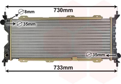 Van Wezel - RADIATOR VOOR OPEL COMBO B 1993-2000 1300151