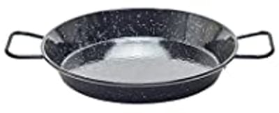 Paella Pan Geëmailleerd Staal 20 cm - Perfect voor Oven en Gas