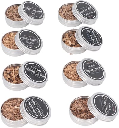 Aromatische houtsnippers voor het roken van voedsel en dranken - Pecan, Eik, Hickory en Peer voor een unieke smaakervaring
