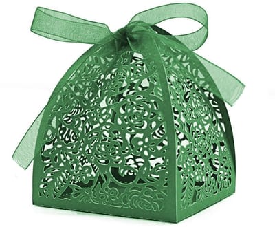 Dailygoods- Favor Boxen 50 Stuks - Bruiloft/Verjaardag - Snoepdozen - DIY - Linten - Hoogwaardige Kwaliteit