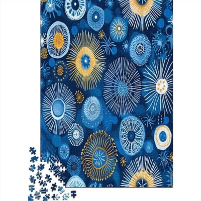 Fireworks Puzzel voor volwassenen, 1000 stukjes, veeleisende puzzelspellen, mini-puzzel voor volwassenen, artwork Jigsaw, puzzel voor familie, spel, woondecoratie, 1000 stuks (75 x 50 cm)