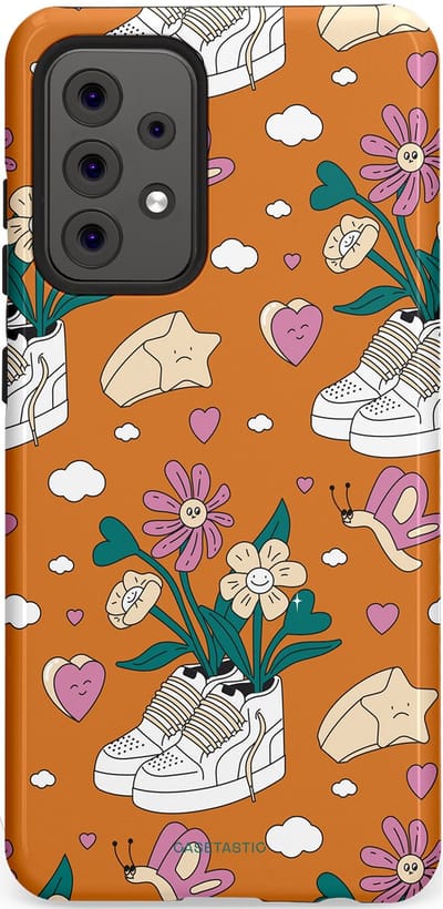 Casetastic Hoesje Geschikt voor Samsung A52 (4G/5G/s) - Stijlvolle Beschermende Duo-layer Case - Hartentuin