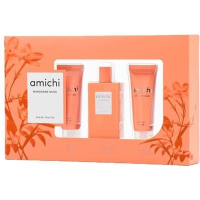 Set de Parfum Femme Amichi Mandarine Musk 3 Pièces