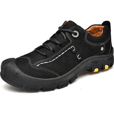 Lente en Herfst Nieuwe Herenschoenen Wandelschoenen Heren Leer Antislip Waterdicht Lichtgewicht Wandelschoenen Sport Outdoor Vrije Tijd Leren Schoenen 44