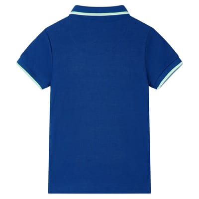 vidaXL Kinderpoloshirt 116 donkerblauw