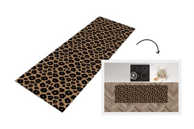 Keukenloper - Loper keuken - Patroon - Jaguar - Stippen - 150x50 cm - Keukenloper vinyl