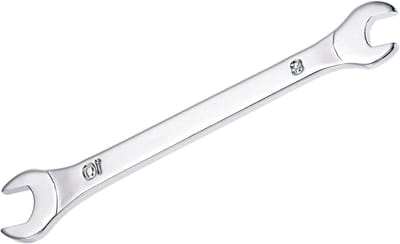 Dunne steeksleutel 8 mm x 10 mm, dubbele smalle sleutel voor krappe ruimtes en dunne moeren, 1 stuk