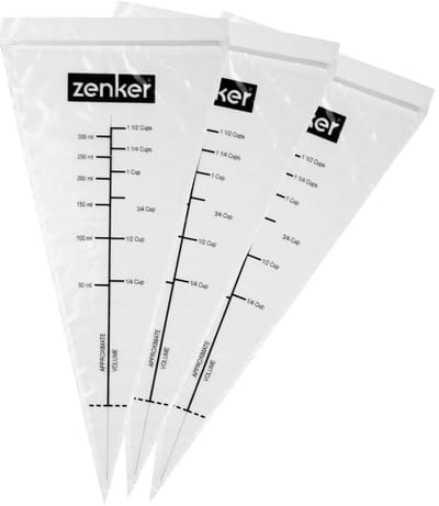 Set van 10 maatbekers met rits 30 cm Zenker Smart Pastry