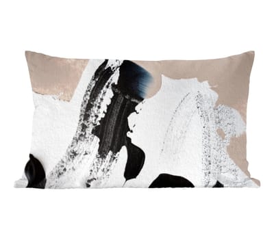 Sierkussens - Kussentjes Woonkamer - 60x40 cm - Zwart - Abstract - Design