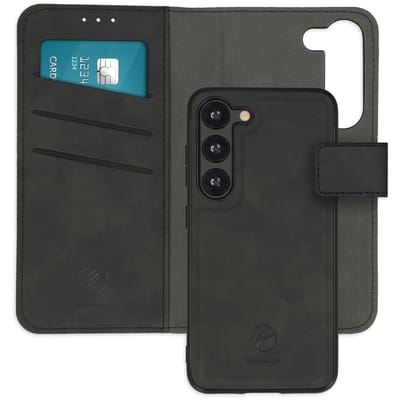 imoshion Hoesje - Geschikt voor Samsung Galaxy S23 - Uitneembare 2-in-1 Luxe Bookcase - Zwart