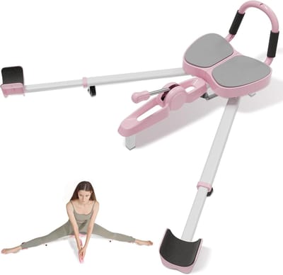 Beenspreider Trainer - Split Stretcher - Flexibiliteit Verbeteren - 0-180 Graden - 420 Lbs Capaciteit - Roze