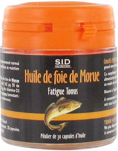 S.I.D Nutrition Vermoeidheid Tonus Levertraan 30 Capsules