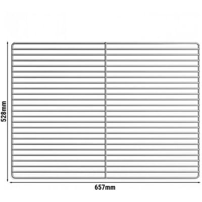 GGM Gastro (2 Stück) - Edelstahl Tragrost - für Flaschen - GN 2/1 - 530x650mm - passend für die Serie GN 2/1 (Glas Kühlschränke)