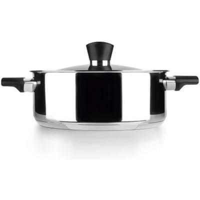 IBILI - Casserole avec couvercle Svea, 20 cm, Acier inoxydable 18/10, Compatible avec l'induction