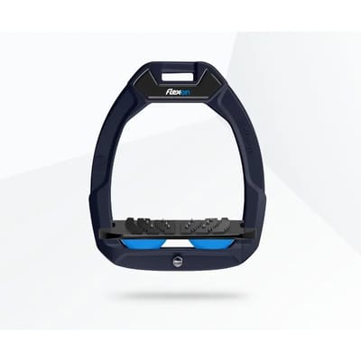 Verstevigde veiligheidsijzers voor paardrijden Ingelicht Ultra Grip Groen/Zwart/Blauw Flex-On Safe-On
