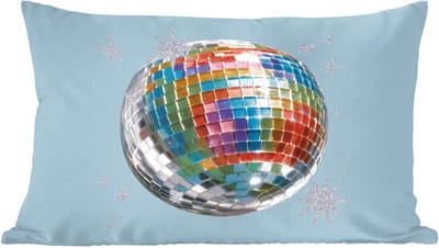 Sierkussens - Kussentjes Woonkamer - 60x40 cm - Discobal - Glinsterende sterren - Regenboog
