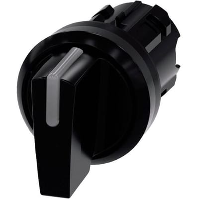 Siemens 3SU10022BP100AA0 3SU1002-2BP10-0AA0 Knevelschakelaar Knevel Zwart 2 x 45 ° 1 stuk(s)