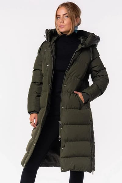 Getdrezzed Winterjas - Maat: XXL - winterjas midi kaki