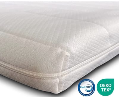EasyBedden® Topper - Topdekmatras 60x200 - Koudschuim - Hybrid GEL - Luxe Tijk - 6 cm dik - Orthopedisch